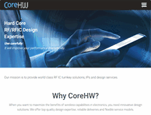 Tablet Screenshot of corehw.com